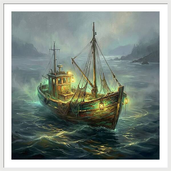 Fishing Boat At Dusk