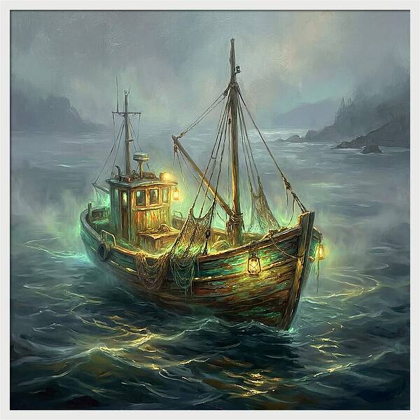 Fishing Boat At Dusk