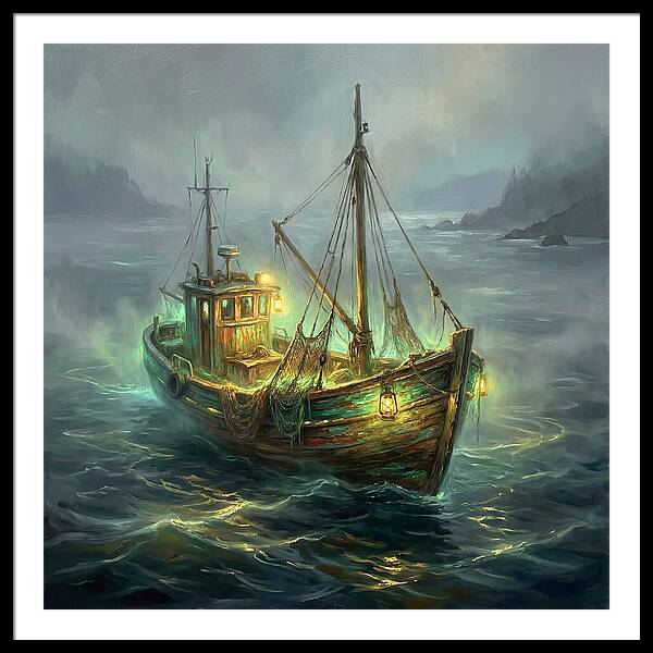 Fishing Boat At Dusk