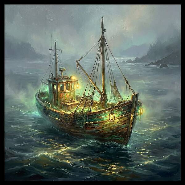 Fishing Boat At Dusk