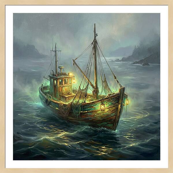 Fishing Boat At Dusk