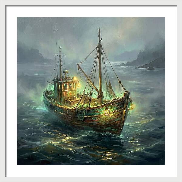 Fishing Boat At Dusk