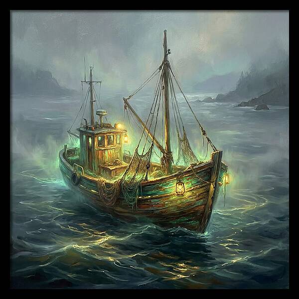 Fishing Boat At Dusk