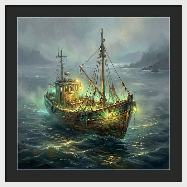 Fishing Boat At Dusk