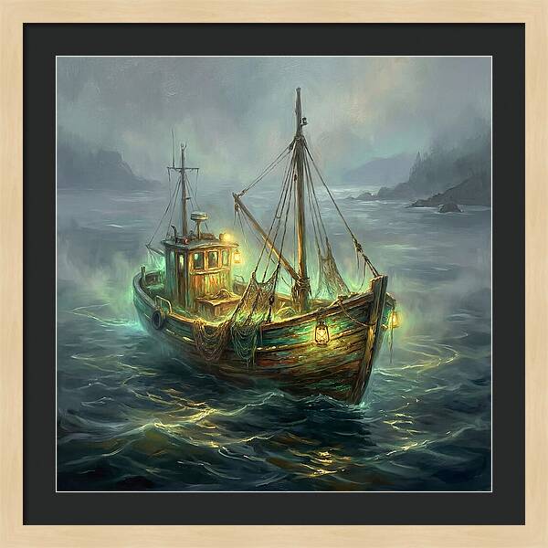Fishing Boat At Dusk
