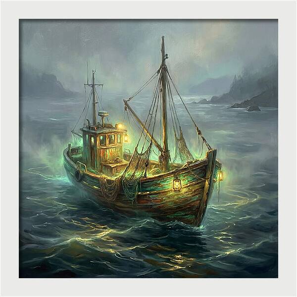 Fishing Boat At Dusk