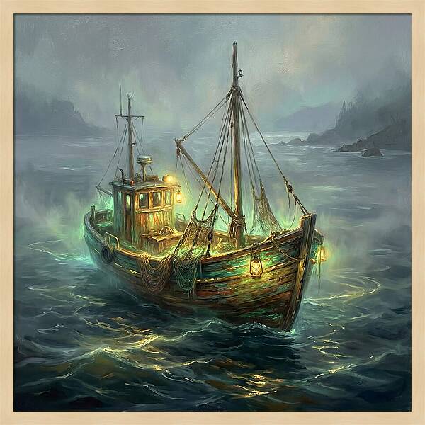 Fishing Boat At Dusk