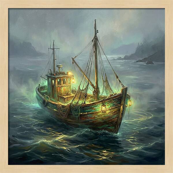 Fishing Boat At Dusk