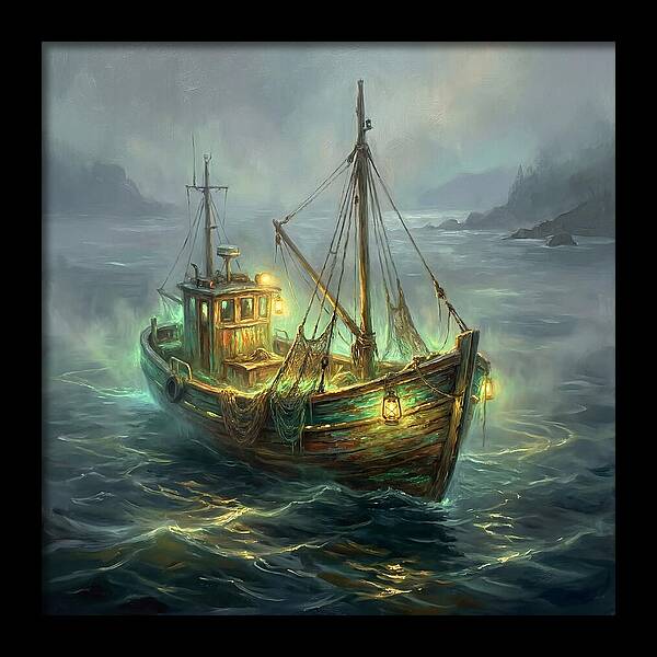 Fishing Boat At Dusk