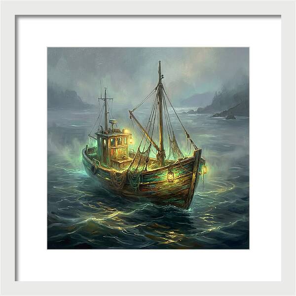 Fishing Boat At Dusk