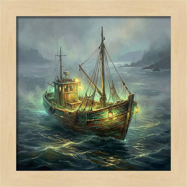 Fishing Boat At Dusk