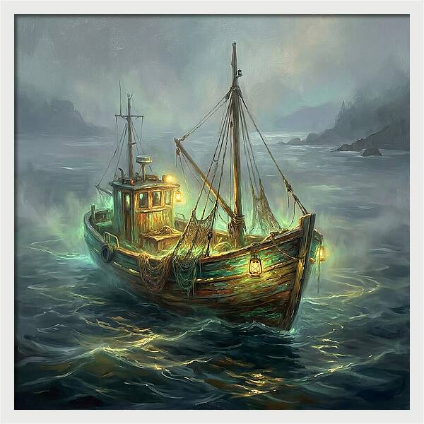 Fishing Boat At Dusk
