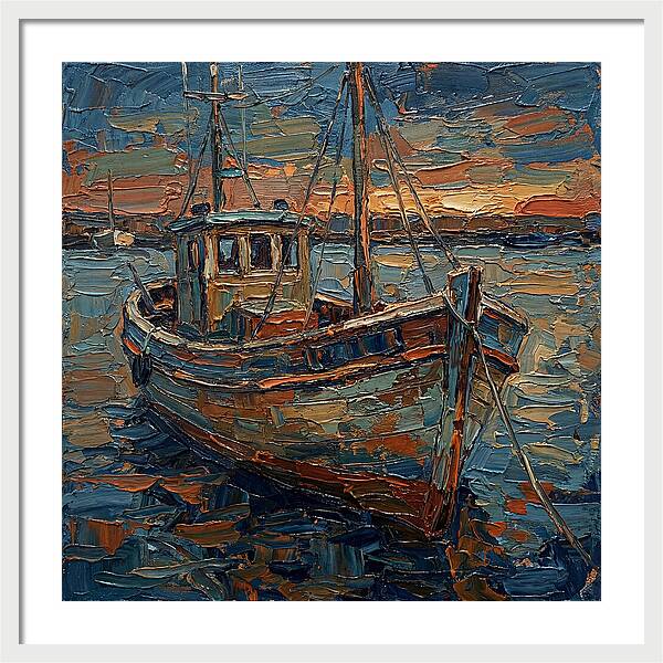 Fishing Boat At Dusk