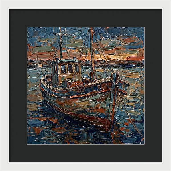 Fishing Boat At Dusk