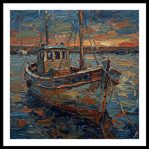 Fishing Boat At Dusk