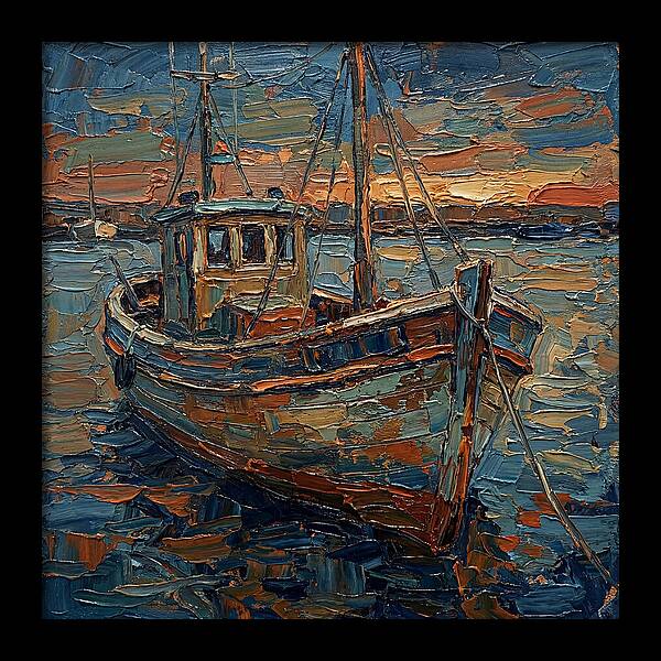 Fishing Boat At Dusk