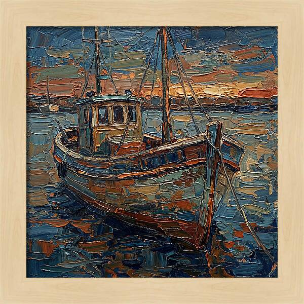 Fishing Boat At Dusk