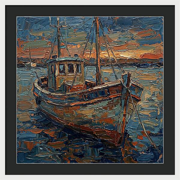 Fishing Boat At Dusk