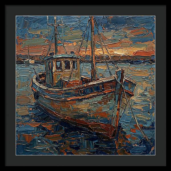 Fishing Boat At Dusk