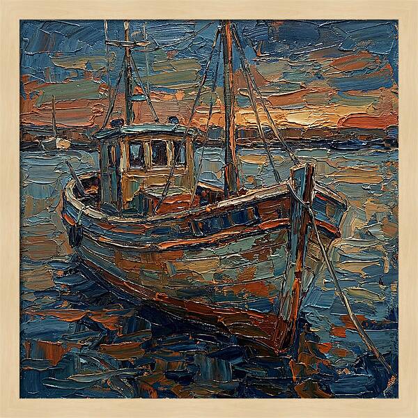 Fishing Boat At Dusk