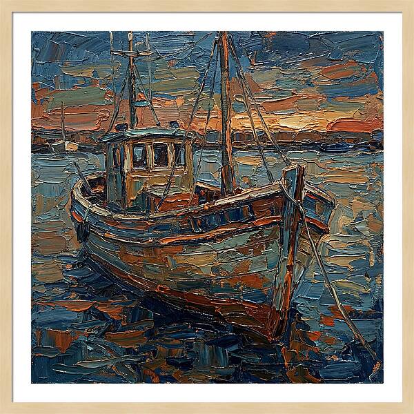 Fishing Boat At Dusk