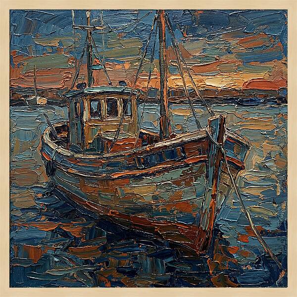 Fishing Boat At Dusk