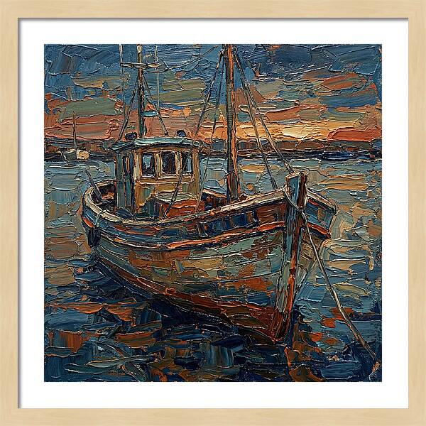Fishing Boat At Dusk
