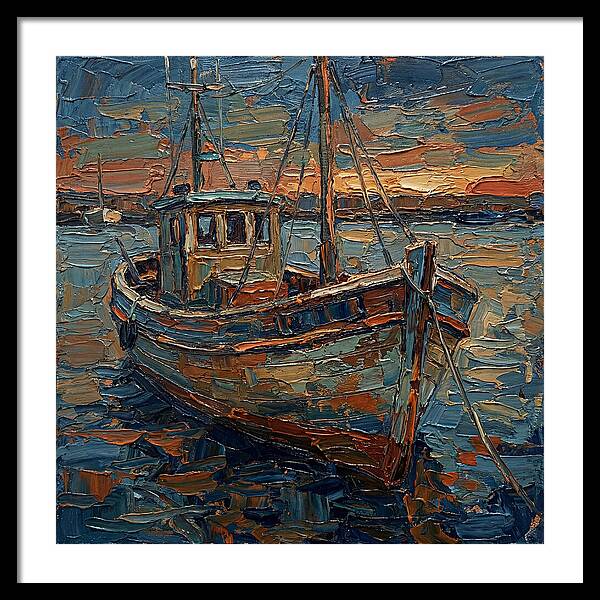 Fishing Boat At Dusk