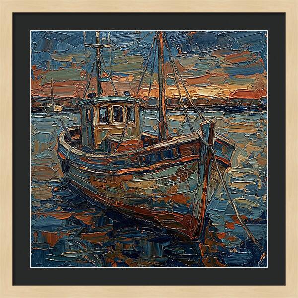 Fishing Boat At Dusk