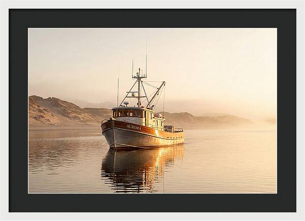 Fishing Boat At Sunrise
