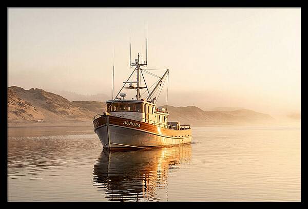 Fishing Boat At Sunrise