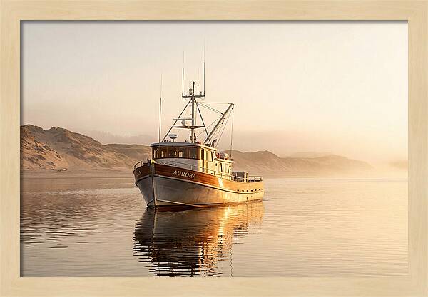 Fishing Boat At Sunrise