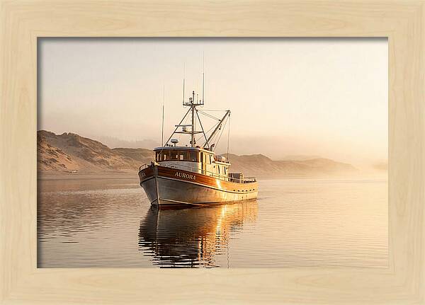 Fishing Boat At Sunrise