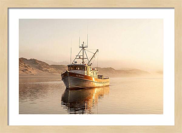Fishing Boat At Sunrise