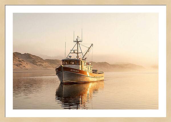 Fishing Boat At Sunrise