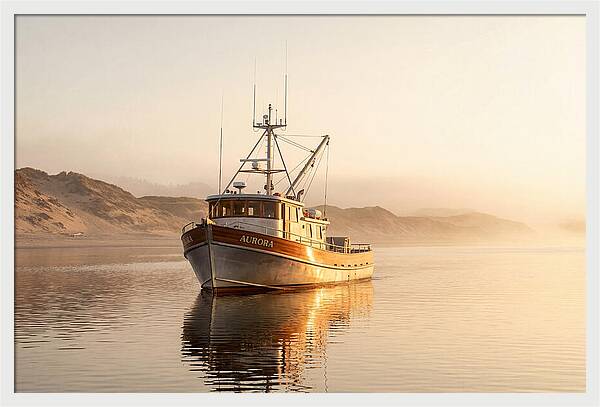 Fishing Boat At Sunrise