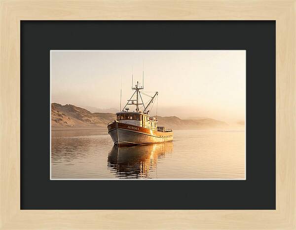 Fishing Boat At Sunrise