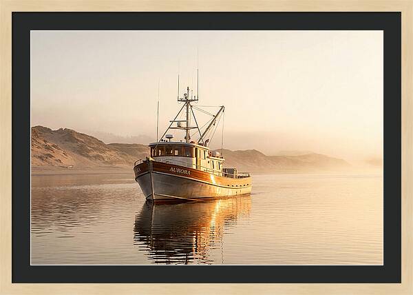 Fishing Boat At Sunrise