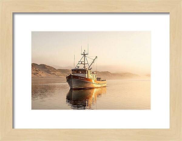 Fishing Boat At Sunrise