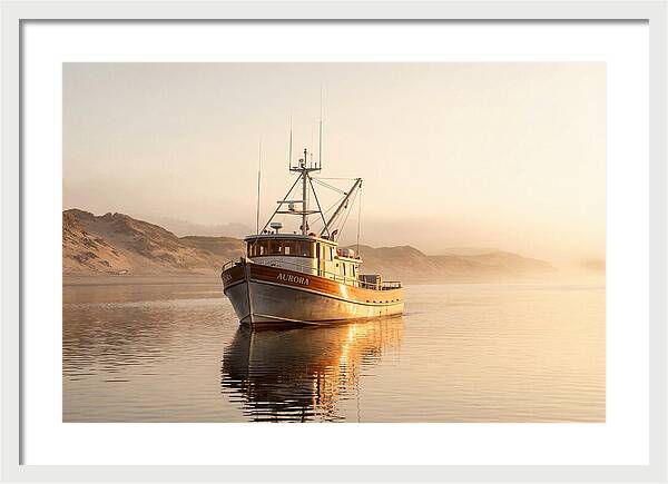 Fishing Boat At Sunrise
