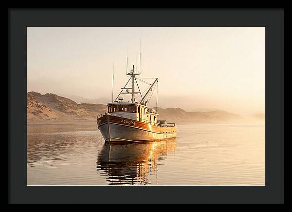 Fishing Boat At Sunrise