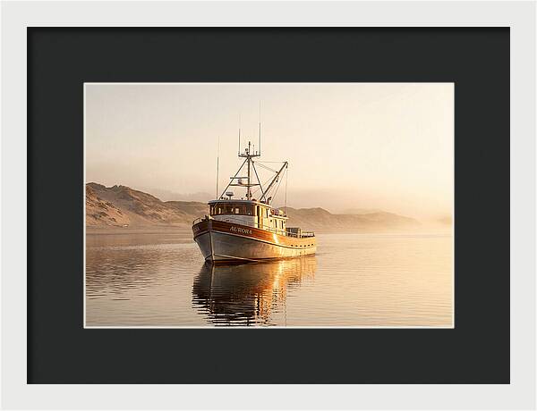 Fishing Boat At Sunrise