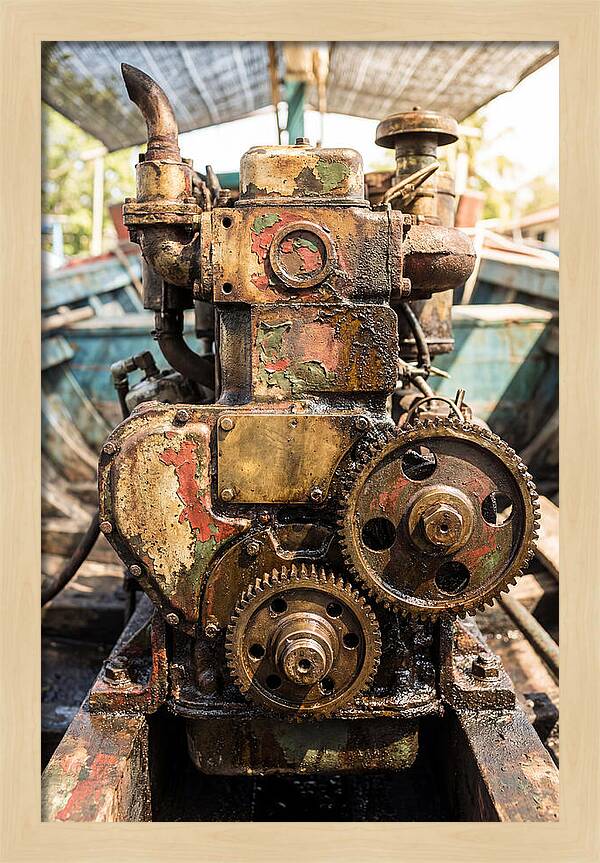 Fishing Boat Engine Detail