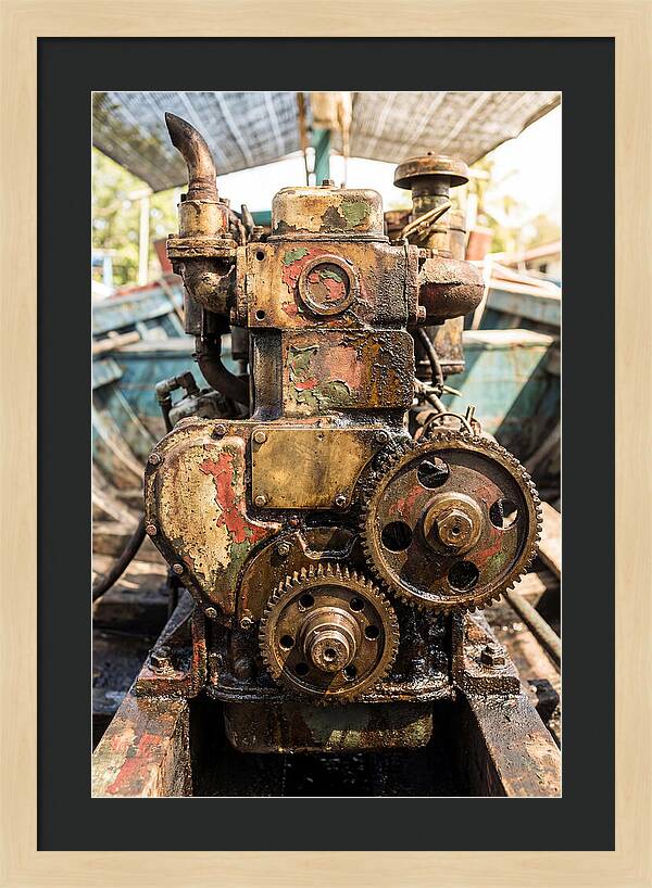 Fishing Boat Engine Detail