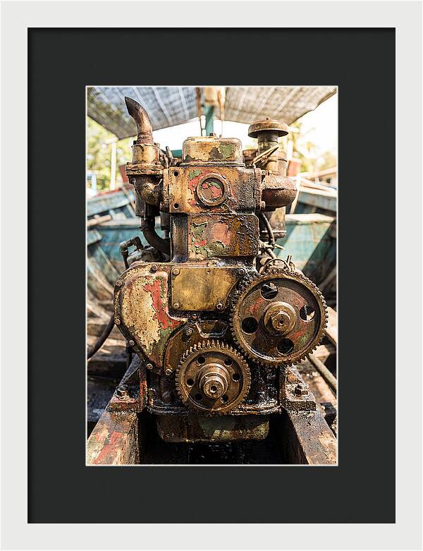 Fishing Boat Engine Detail
