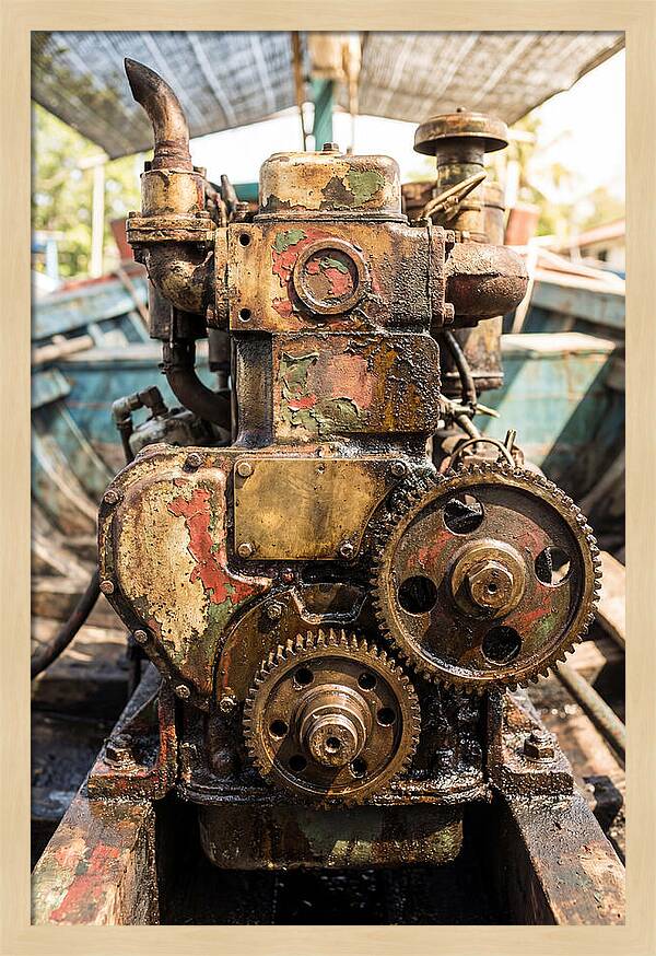 Fishing Boat Engine Detail