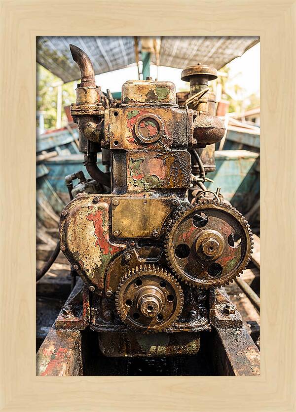 Fishing Boat Engine Detail