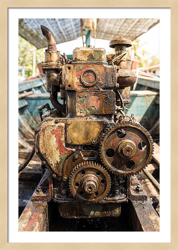 Fishing Boat Engine Detail