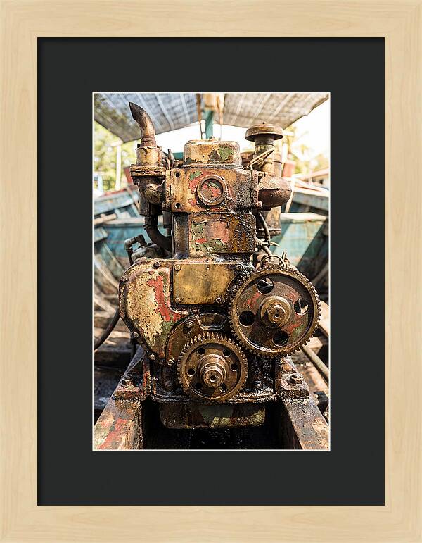 Fishing Boat Engine Detail