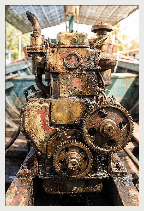 Fishing Boat Engine Detail